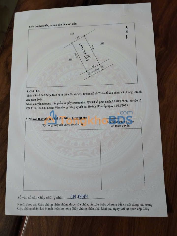 Đất nền Hoằng Lưu 140m² giá 4xx triệu - Tiềm năng tăng giá