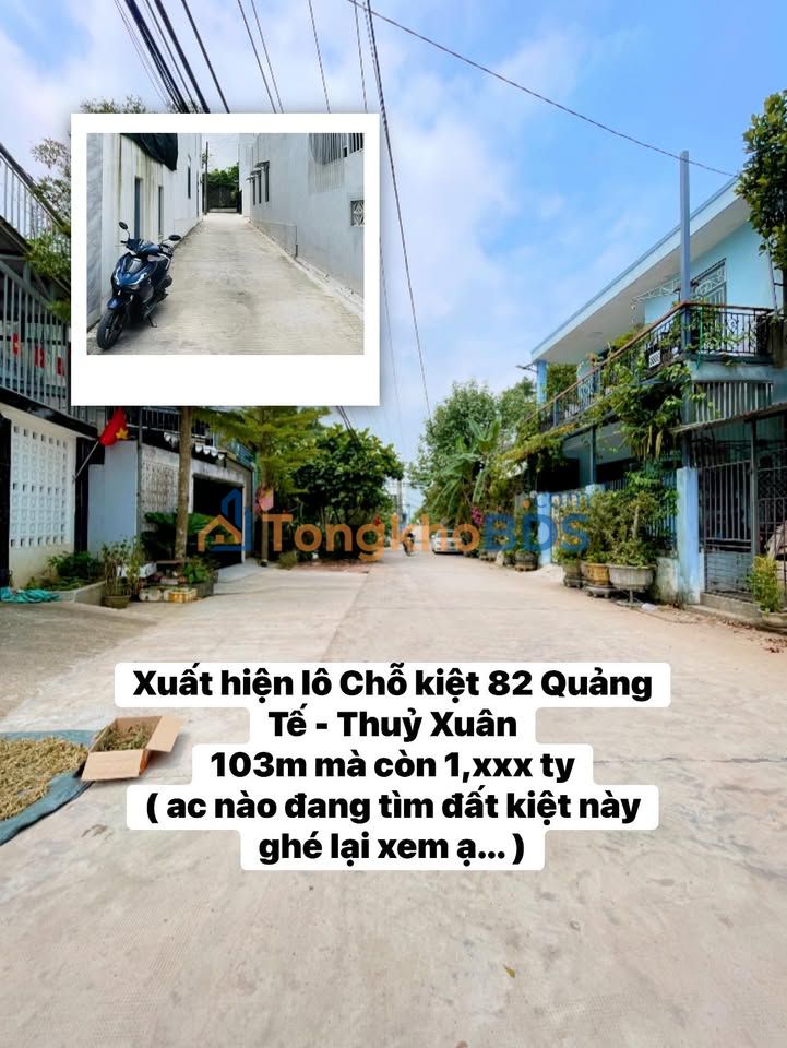 Đất nền Thuỷ Xuân Huế 103m² 1-1,999 tỷ - Sổ đỏ chính chủ