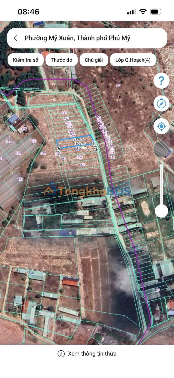 Đất Nền Phú Mỹ 495m² - Sổ Đỏ Sẵn Sàng, Giá 2.2 Tỷ/Tỷ