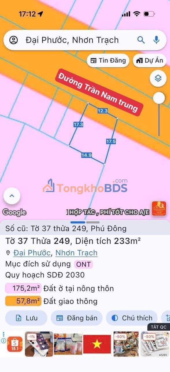 Đất nền Nhơn Trạch 116-117m² 4.2 tỷ - Sổ đỏ chính chủ