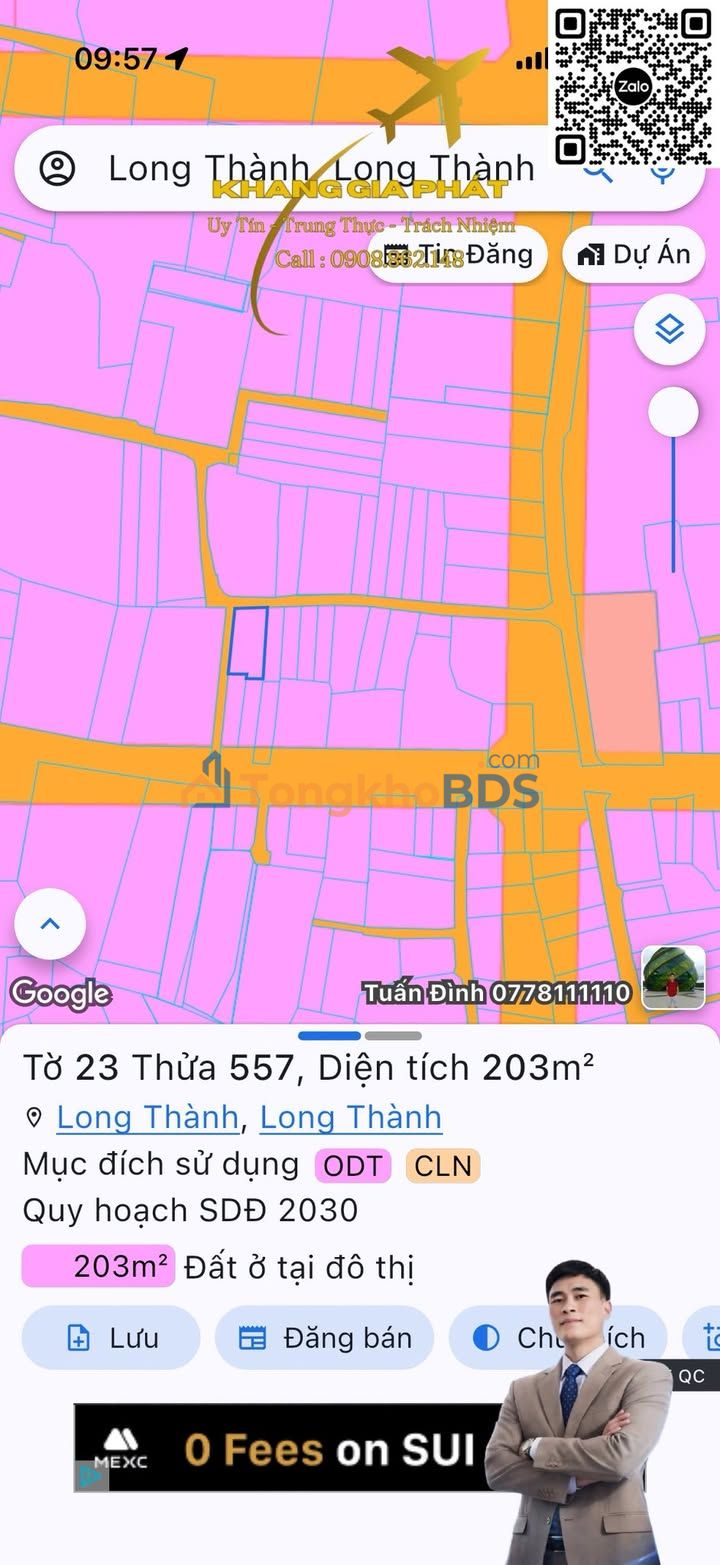 Đất Nguyễn Văn Cừ Xuân Lộc 203m² 6 tỷ - Thổ cư 100%