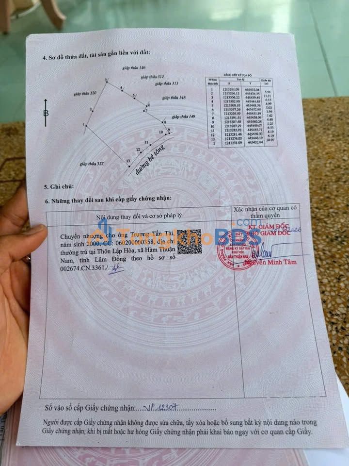 Đất nền Phú Trinh 420m² 270 triệu - Sổ đỏ chính chủ