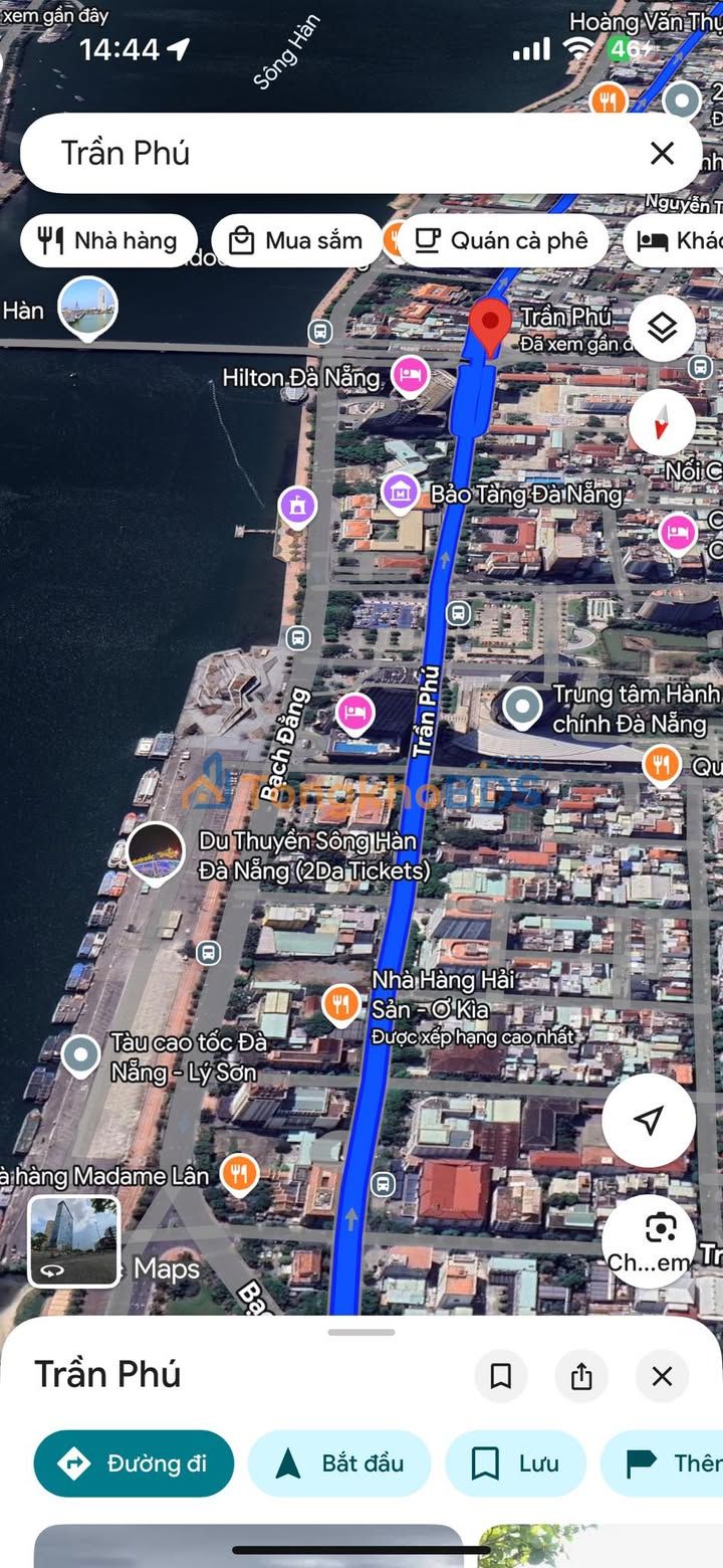 Mặt tiền Trần Phú Đà Nẵng - Đất TMDV 467m² - Giá 70.05 Tỷ