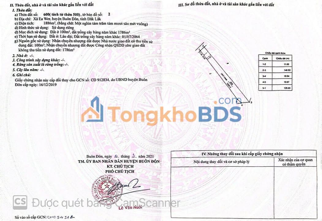 Bán đất Eak tur, Đắk Lắk 140m² - Sổ đỏ chính chủ, giá 700 triệu