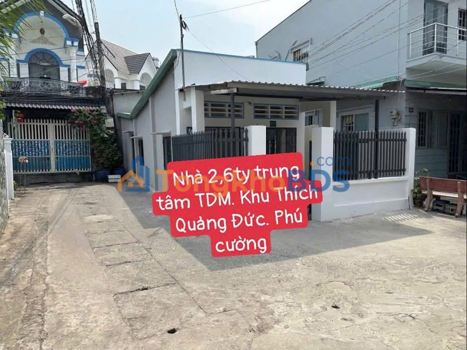 Nhà Thích Quảng Đức Phú Cường 49m² 2.6 tỷ - Chính chủ
