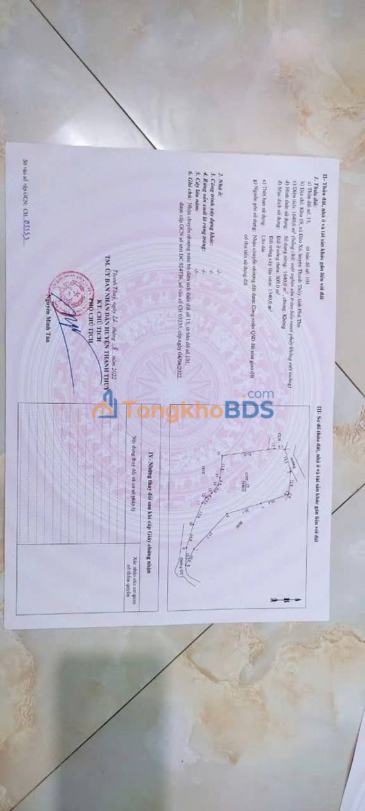 Đất nghỉ dưỡng Đào Xá 1.640m² 1.8 tỷ - Đường to ô tô