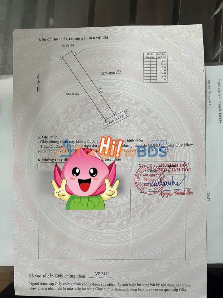 Đất Quy Nhơn hẻm 30 Nguyễn Trường Tộ 71m² 1,99 tỷ - Tiềm năng tăng giá