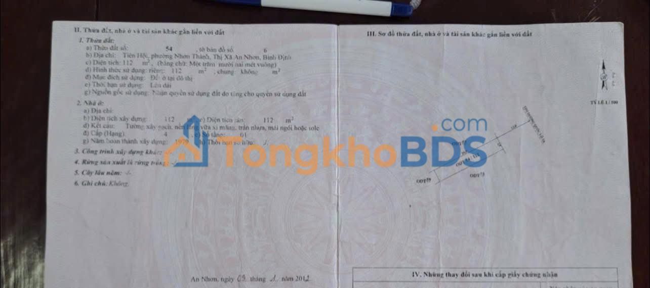 Nhà mặt tiền QL1A Nhơn Khánh 112m² giá 1 tỷ - Thích hợp KD