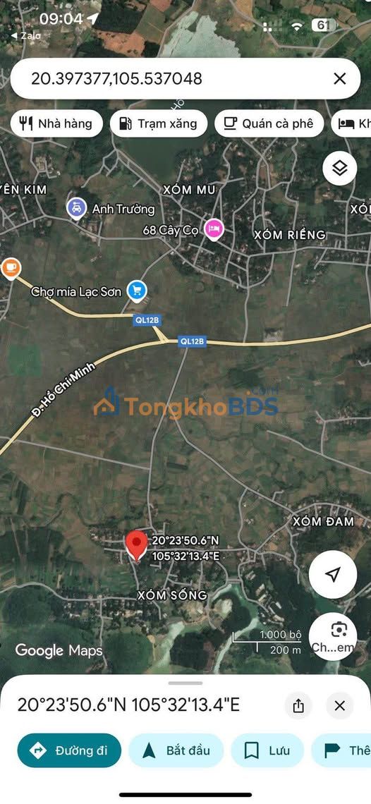 Đất nền Xóm Sống Đại Đồng 233m² - Sổ đỏ chính chủ