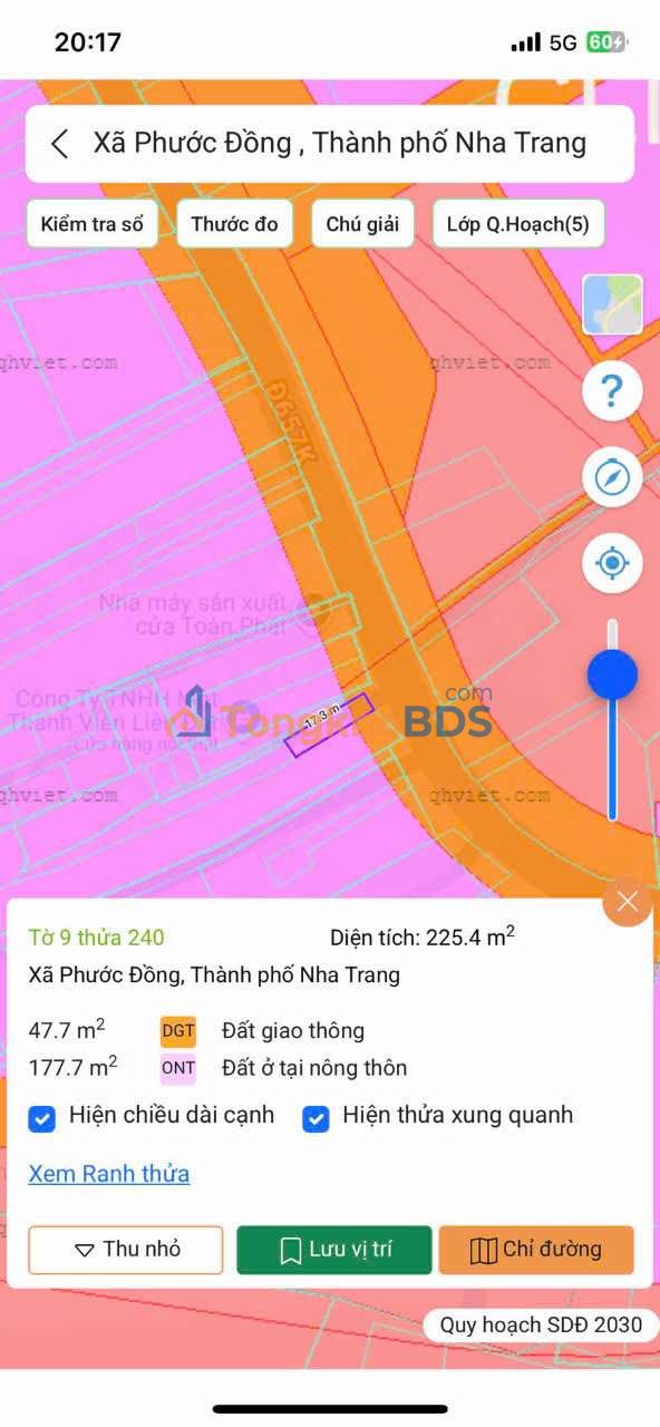 Đất Tỉnh Lộ 3 Nam Nha Trang 224m² 4 tỷ - Sổ đỏ chính chủ