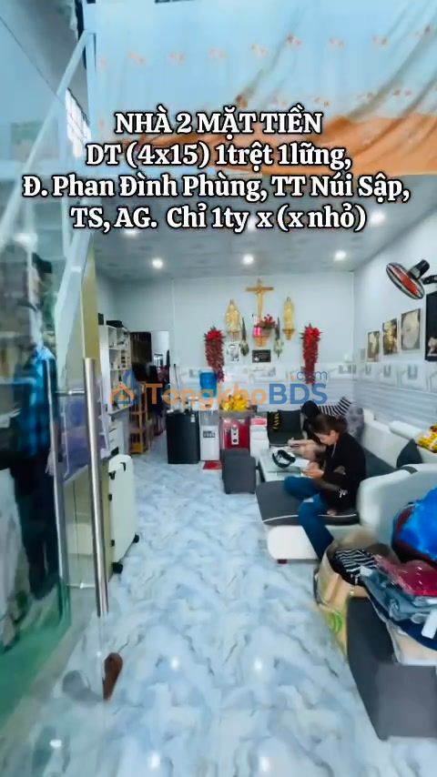 Nhà riêng Phan Đình Phùng Núi Sập 60m² 1.5 tỷ - Chính chủ bán