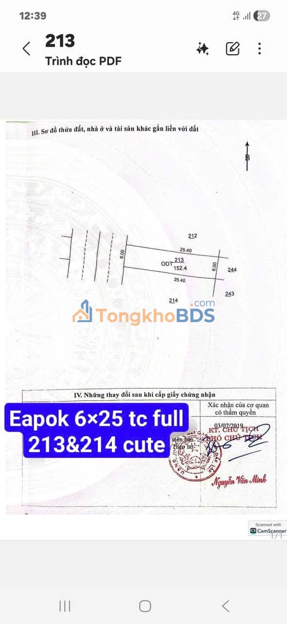 Đất nền Ea Pok Ea Kao 150m² 3.75 tỷ - Sổ đỏ chính chủ