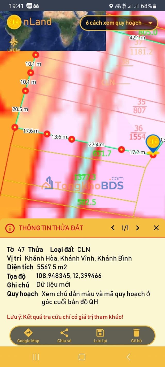 Đất nền TL8 Khánh Bình 1.554m² 1 tỷ - Đường ô tô