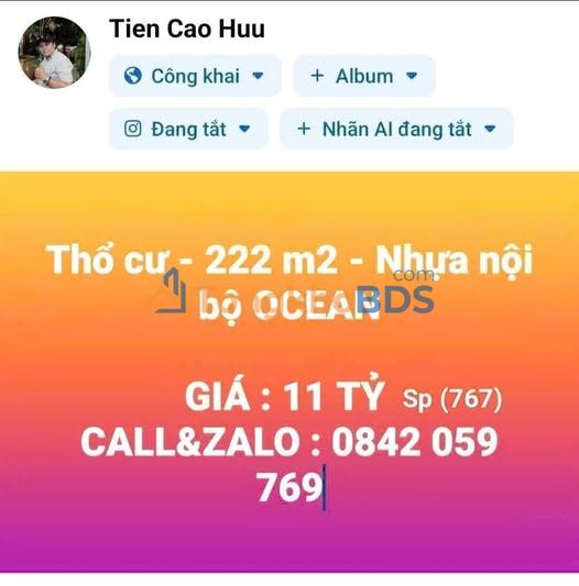 Đất nền Phú Thủy Phan Thiết 222m² - Hạ tầng hoàn thiện