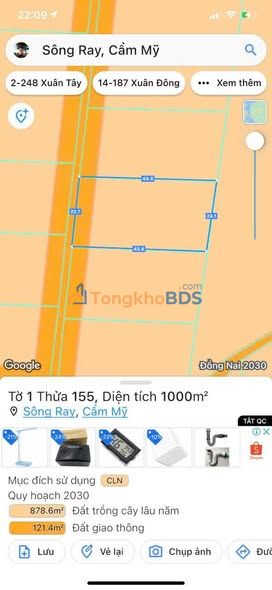 Đất Nền Sông Ray, Cẩm Mỹ 360m² - Cơ Hội Đầu Tư Cắt Lỗ