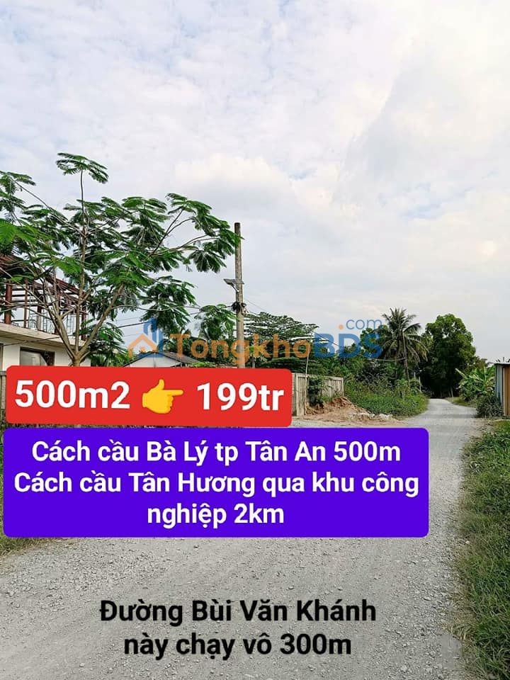 Đất nền Trung Hòa Chợ Gạo 500m² 199 triệu - Sổ đỏ chính chủ
