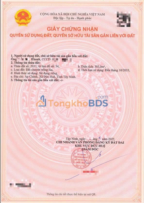 Đất nền Bình Hòa Bắc 300m² 690tr - Sổ đỏ chính chủ