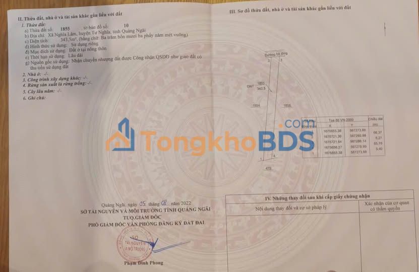 Bán Đất Vườn Nghĩa Lâm, Quảng Ngãi 680m² - 2 Sổ Riêng, Giá 630 Triệu