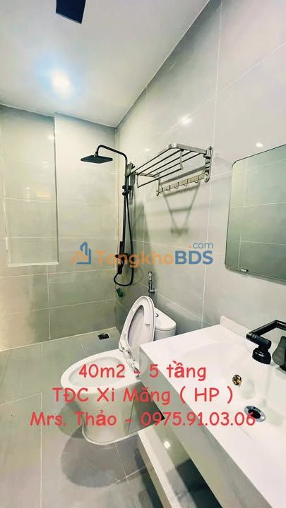Nhà 5 tầng TĐC Xi Măng, Chí Linh 40m² 4,85 tỷ - Ô tô vào tận nhà