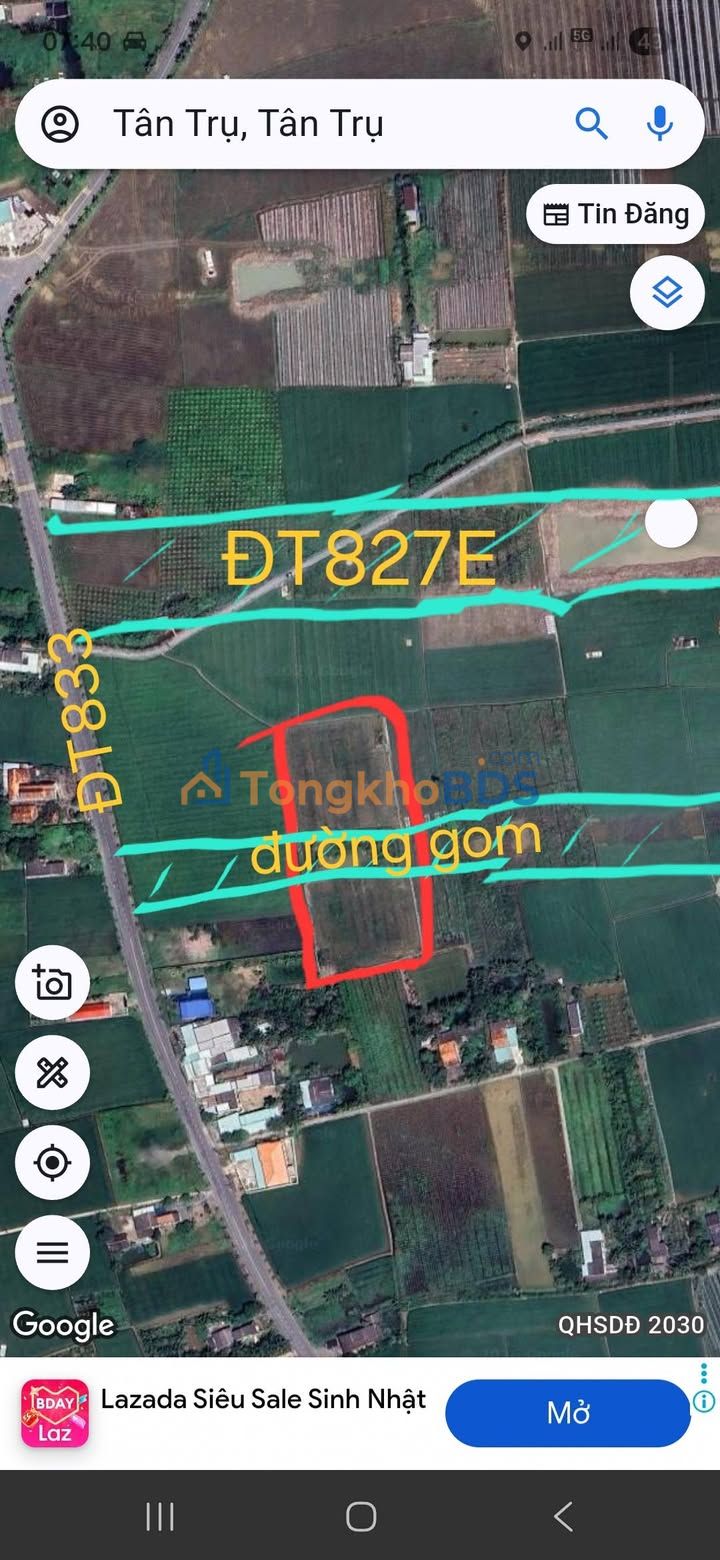 Farm Tân Trụ Long An 5.384m² giá 4,03 tỷ - Giá tốt hiếm có