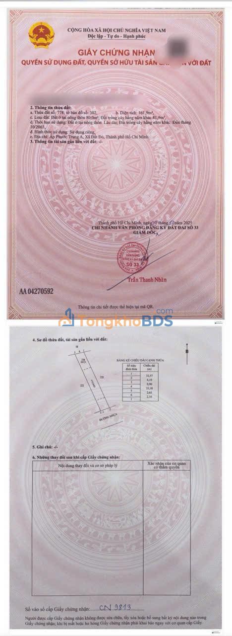 Đất nền Đất Đỏ 5x30m 700 triệu - Sổ đỏ chính chủ