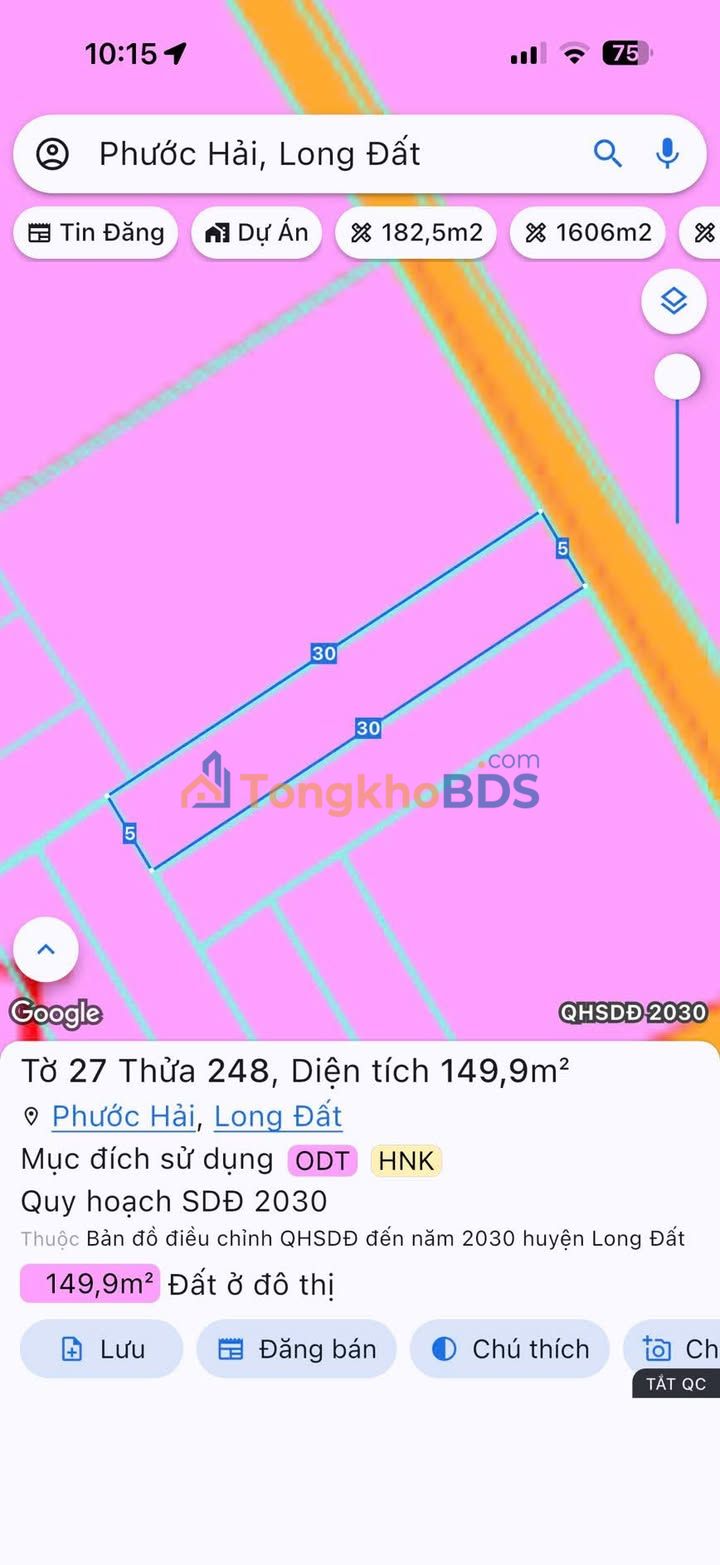 Đất nền Phước Hội Long Đất 150m² 950 triệu - Đường ô tô