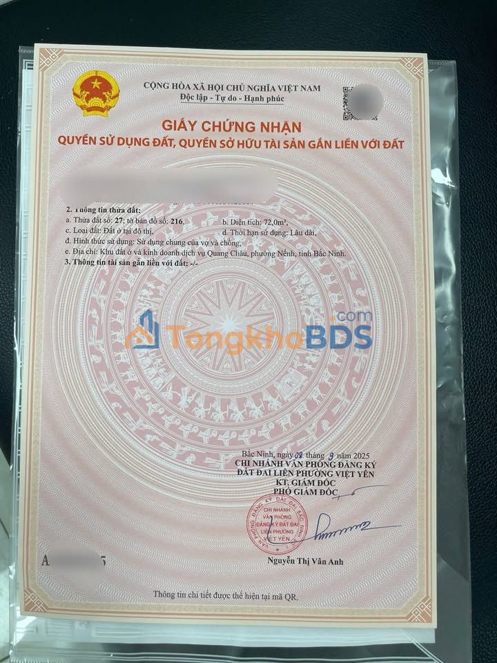 Đất nền Nếnh Việt Yên 144m² 6 tỷ - Sổ hồng chính chủ sẵn sàng xây