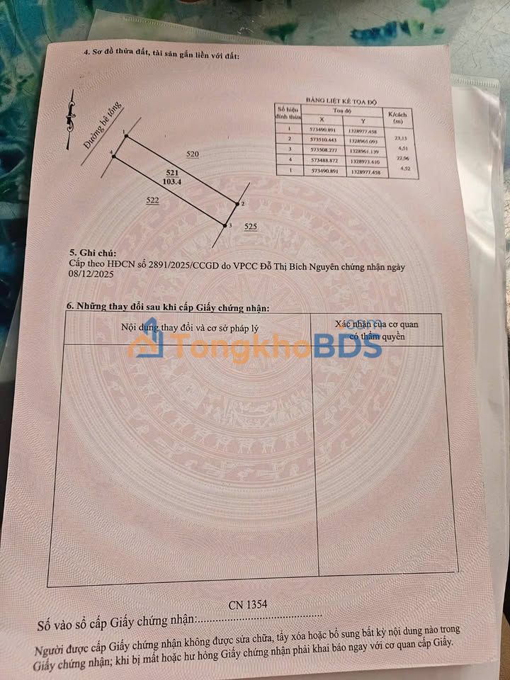Đất nền Lạc Dương 102m² 2.35 tỷ - Sổ đỏ chính chủ