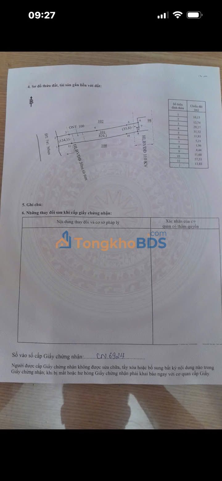 Đất nền DT741 Chơn Thành 800m² 2x tỷ - Sổ đỏ chính chủ
