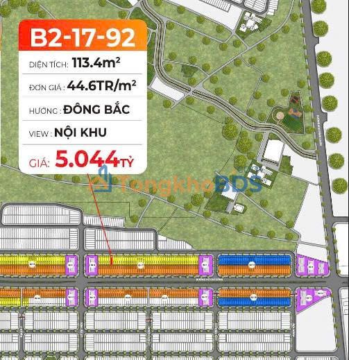 Đất nền Võ Chí Công, Đà Nẵng 113m² - Sổ đỏ sẵn, view nội khu
