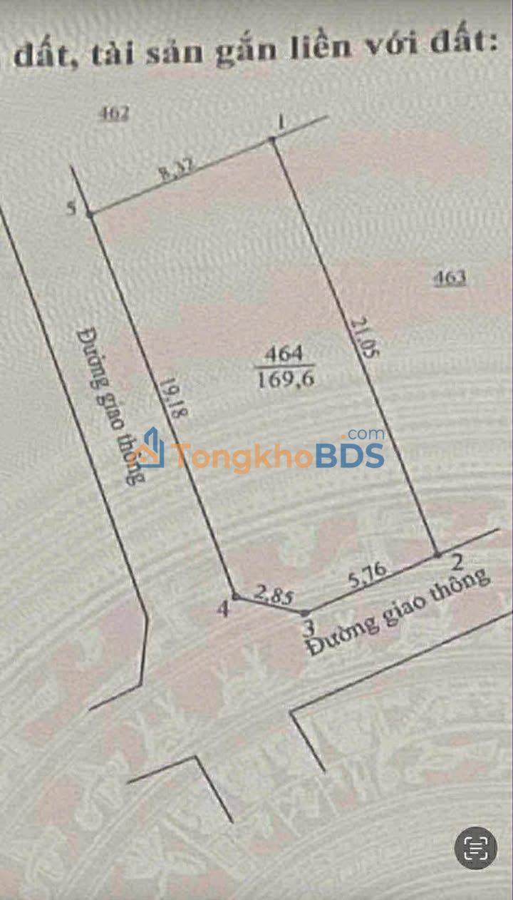 Đất nền Xuân Yên 168m² 2 mặt tiền - Đất thổ cư 100%