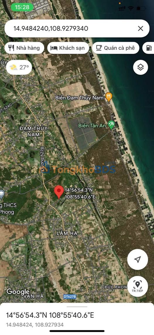 Đất nền Đức Phong - Bình Thuận 261m² Sổ đỏ - Giá đầu tư 3.2 tỷ