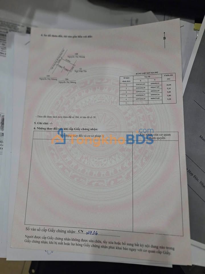 Bán đất Đồ Sơn 52m² - Sổ đỏ chính chủ, vuông vắn, giá tốt