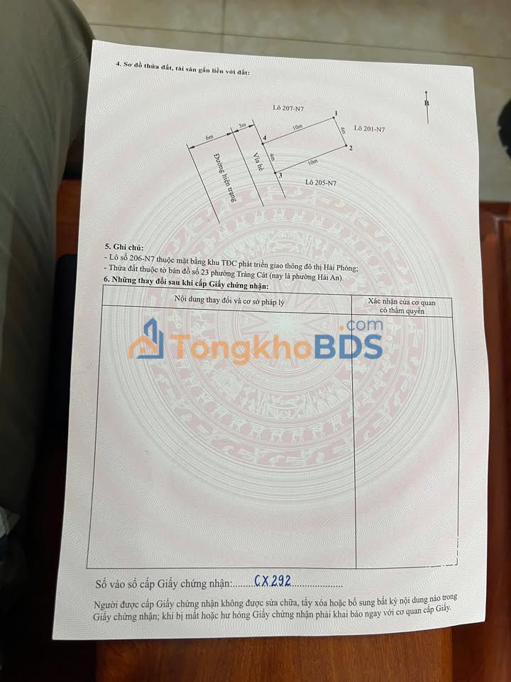 Đất TĐC Tràng Cát 40m² 2,28 tỷ - Đường ô tô