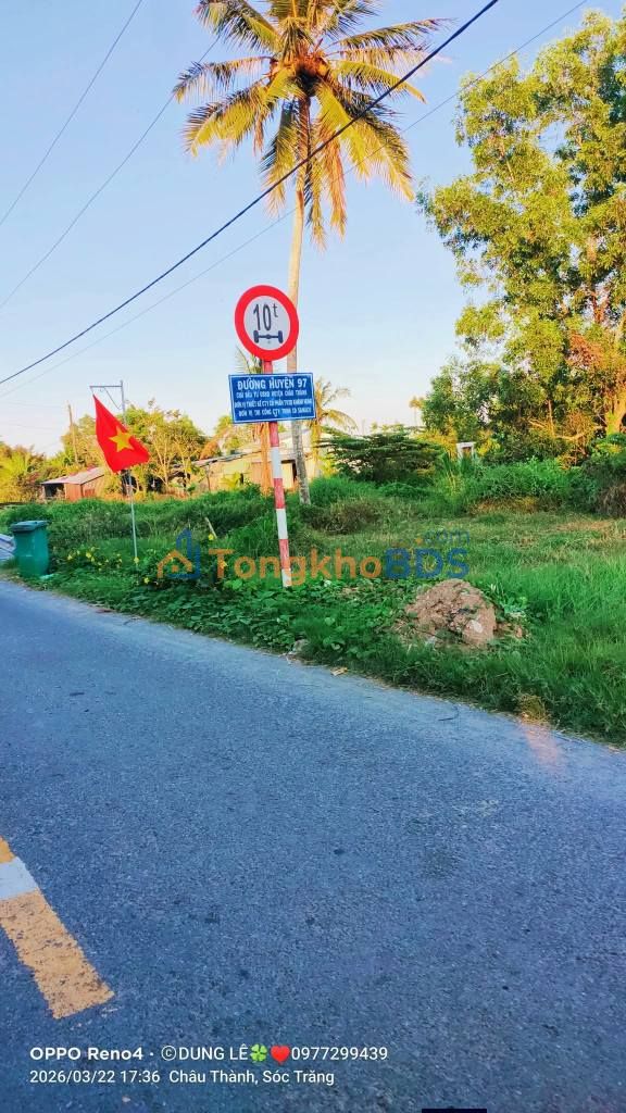 Đất Vườn Sóc Trăng 1000m² - Mặt Tiền Lộ Ô Tô, Giá Đầu Tư 400 Triệu