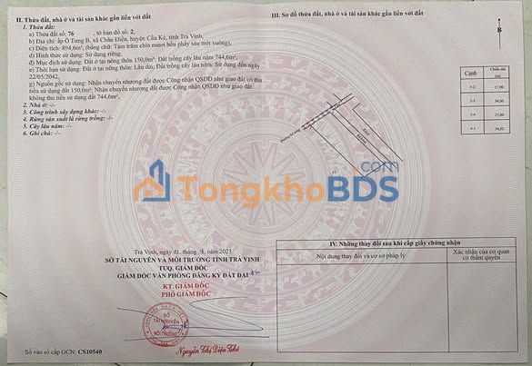 Bán Đất Nền 2 Mặt Tiền Đường Nhựa 918m² Tại Cầu Kè, Trà Vinh - Giá Đầu Tư 750 Triệu