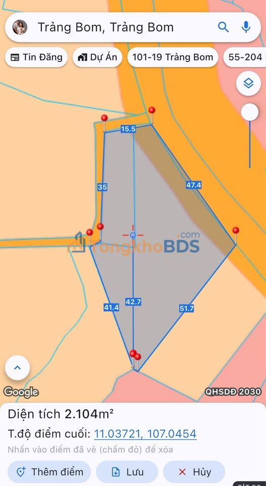 Đất nền Tây Hòa Trảng Bom 2100m² - Sổ đỏ chính chủ