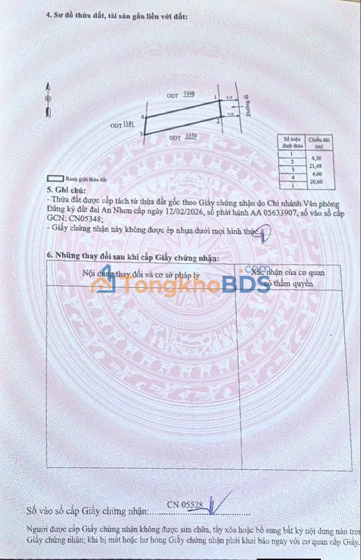 Đất nền Phường Hoài Hảo, Hoài Nhơn 90m² sổ hồng sẵn, giá 3.6 tỷ