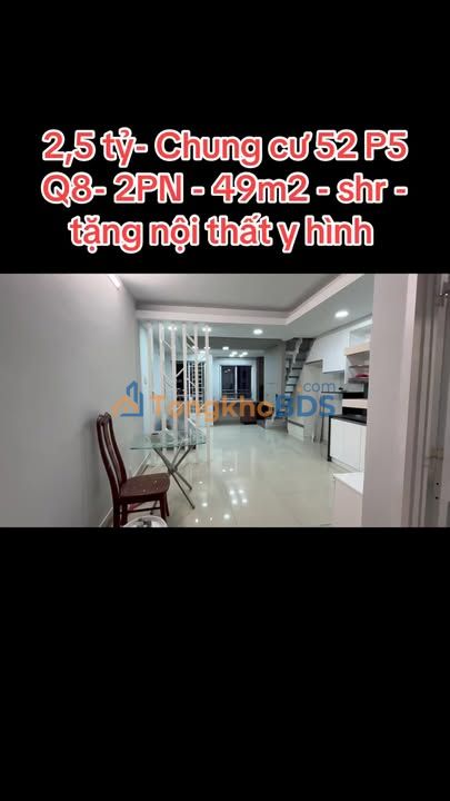 Căn hộ Quận 8 49m² giá 2,5 tỷ - Bàn giao ngay