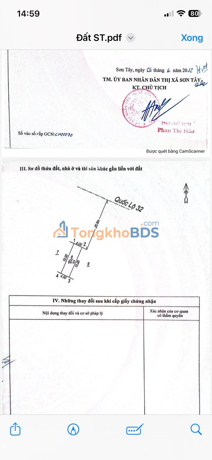 Đất nền Đường 32 Hoài Đức 60m² 2 tỷ - Sổ đỏ chính chủ