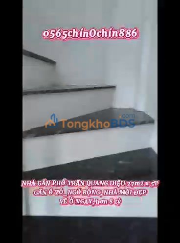 Nhà 27m² 5 Tầng Trần Quang Diệu, Đống Đa - Ngõ Rộng, Gần Ô Tô, Sổ Đỏ Chính Chủ