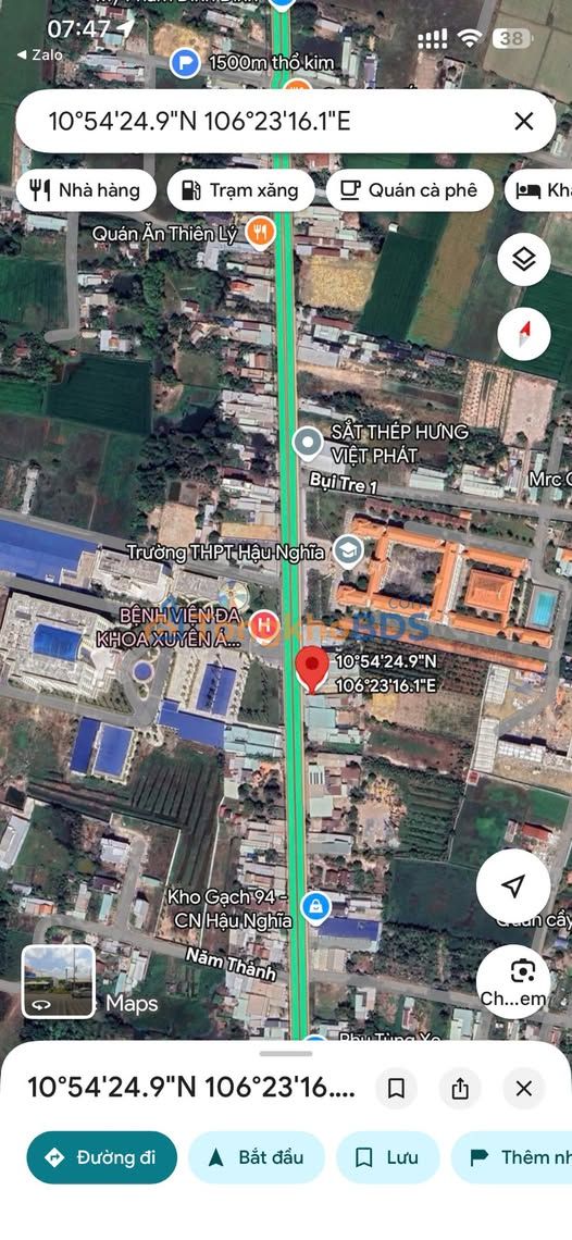 Đất Mặt Tiền ĐT 825 Đức Hòa 230m² - Vị Trí Vàng Kinh Doanh