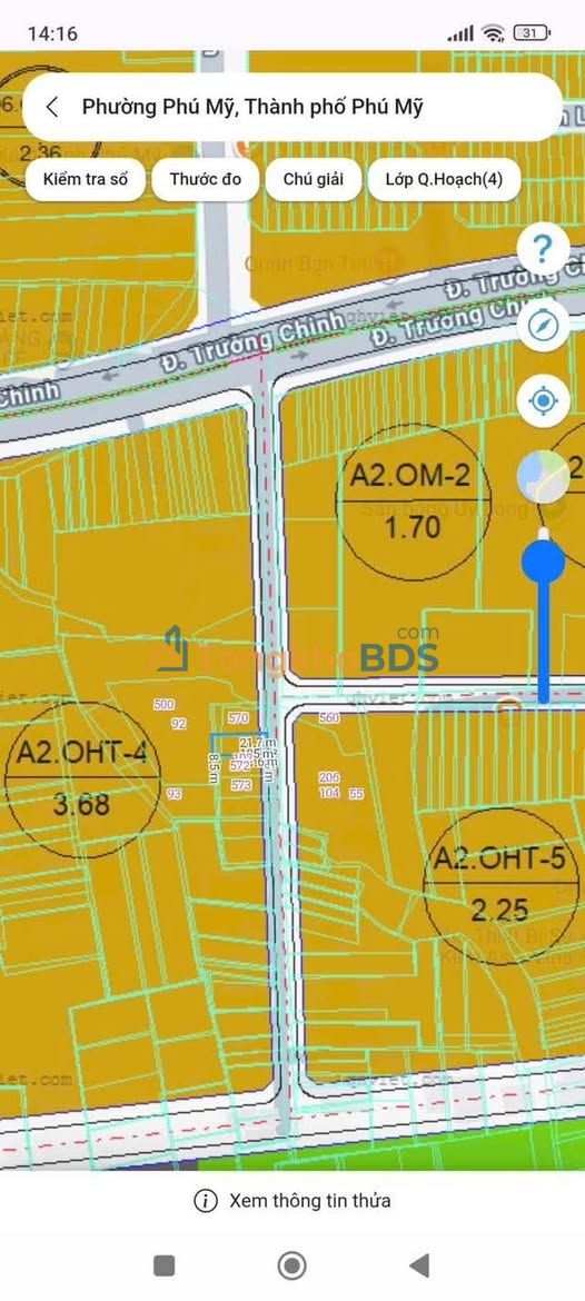 Đất nền Phú Mỹ 178m² 2.2 tỷ - Sổ đỏ chính chủ