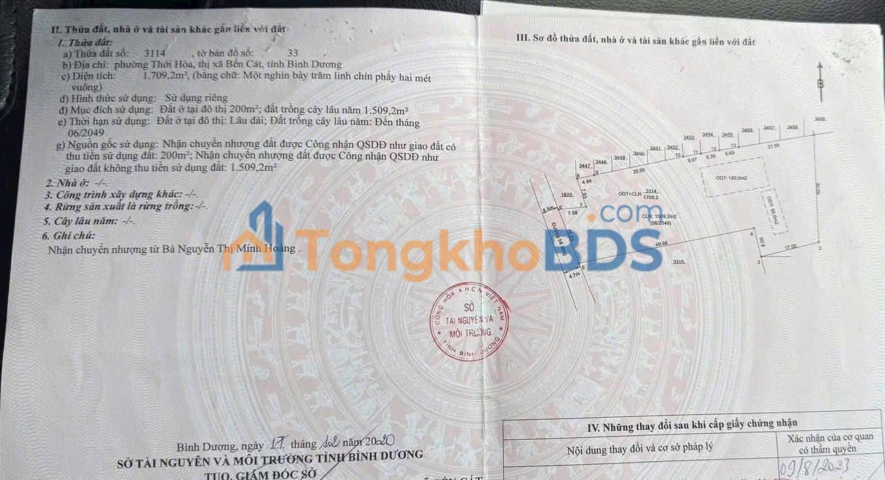 Kho xưởng 1700m² gần cổng Mỹ Phước 3, Bình Dương - Giá 5 tỷ