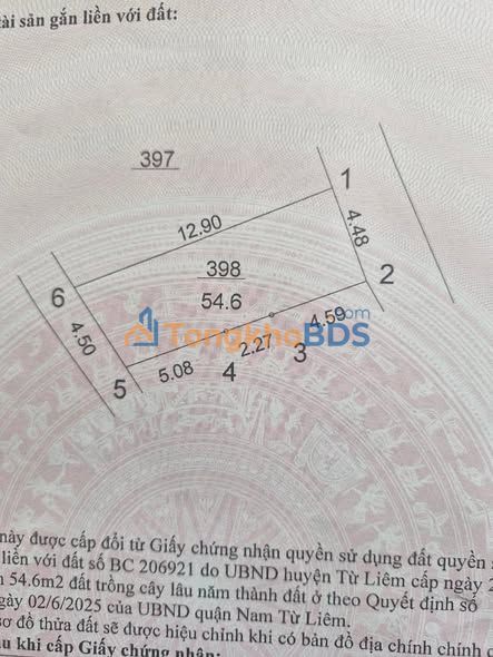 Đất nền Trịnh Văn Bô 38m² 7 tỷ - Sổ đỏ chính chủ