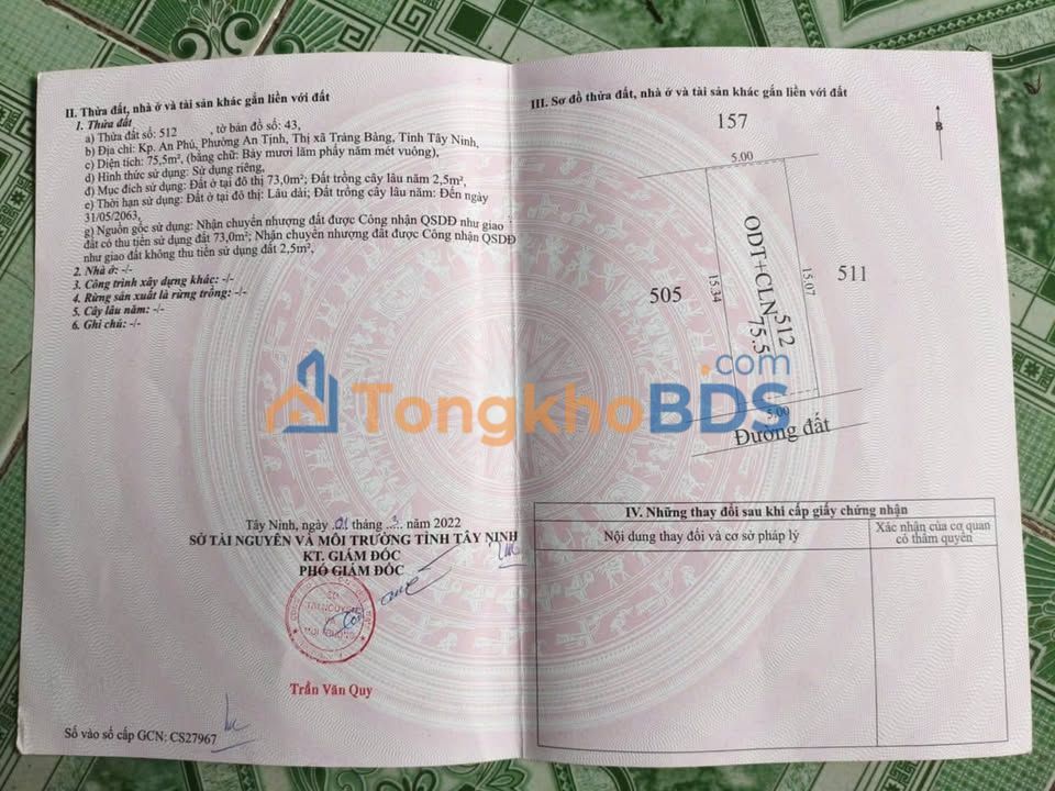 Đất thổ cư An Khánh Thủ Đức 78m² - Sổ đỏ chính chủ