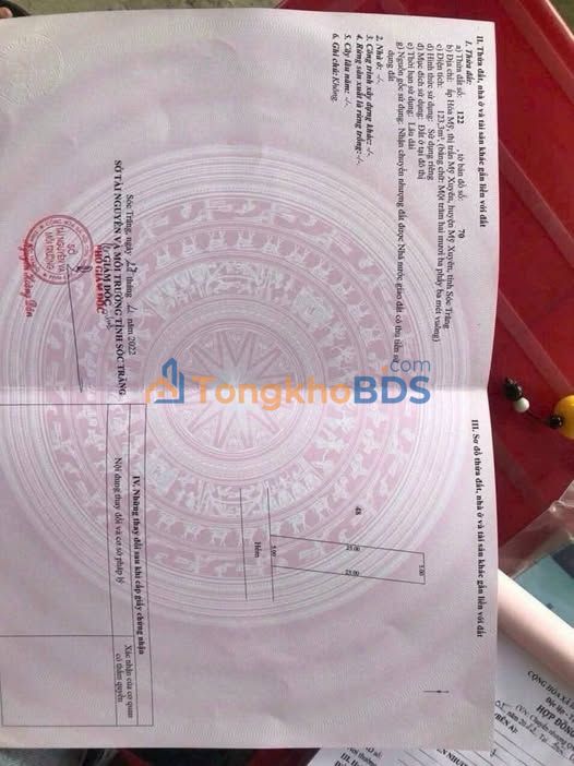 Đất nền Đại Tâm Mỹ Xuyên 125m² 670 triệu - Full thổ cư