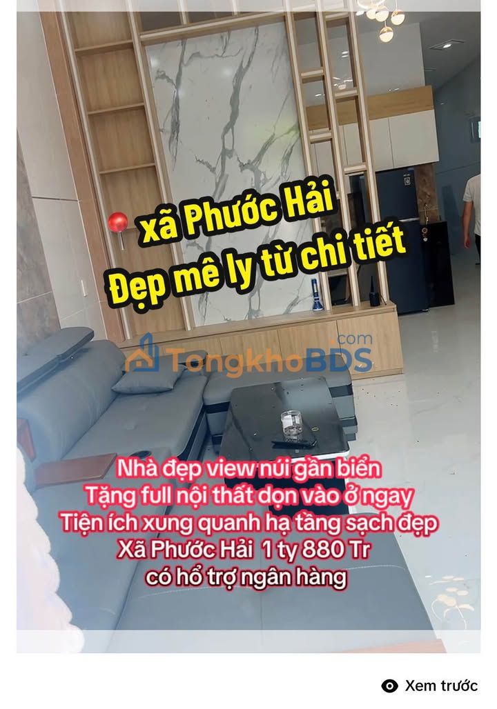 Nhà riêng Phước Hội 85m² 1.88 tỷ – Sẵn sàng ở ngay