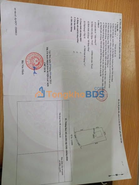 Đất nền Ân Nghĩa Lạc Sơn 2000m² 1.5 tỷ - Sổ đỏ chính chủ