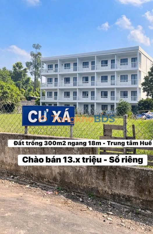 Đất nền Đặng Huy Trứ Huế 300m² 4 tỷ - Sổ đỏ chính chủ
